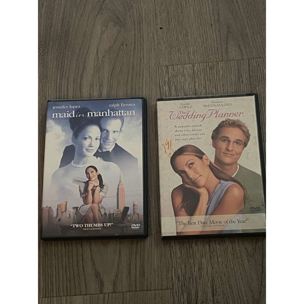 Jennifer Lopez DVD Bundle Maid in Manhattan & The Wedding Planner